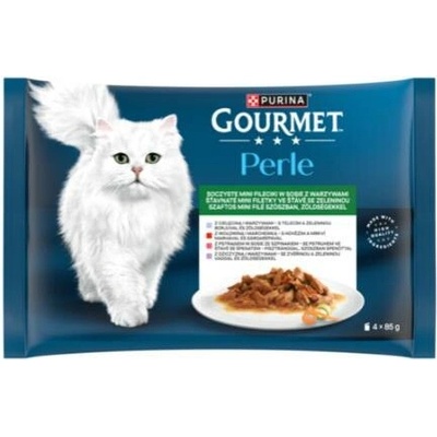 Gourmet Perle Multipack filety ve šťávě se zeleninou 4 x 85 g