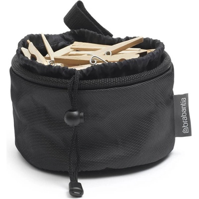 Brabantia Чанта за щипки за дрехи Brabantia Compact 1005643, До 150 щипки, Устойчива на атмосферните условия, Черен (1005643)