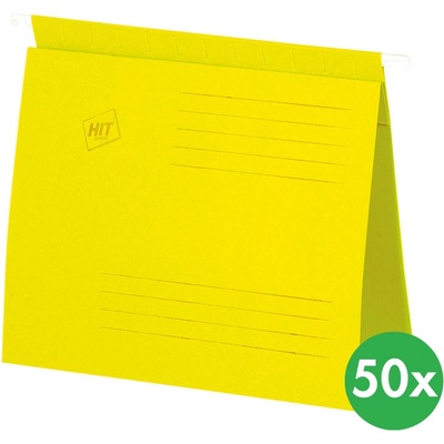 HIT Office Závěsné desky s rychlovazačem A4 žluté 50 ks