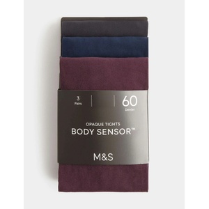 Marks & Spencer Пакет 3 броя непрозрачни Body Sensor чорапи (60 DEN) Marks & Spencer виолетова Marks & Spencer | Lilav | ЖЕНИ | S