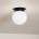 Elstead Lighting Kichler KL-ALBERS-F-G-BK-Плафон ALBERS 1xE27/40W/230V Ø20, 3 см черен (ED0765)