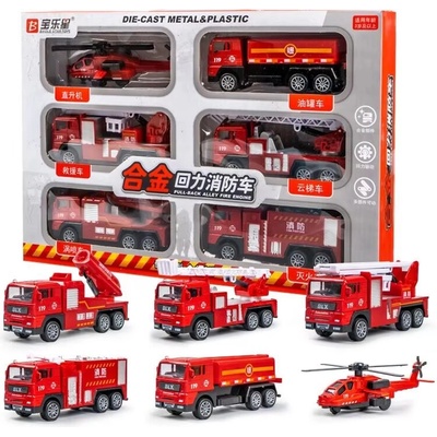 CAB Toys Požiarnické autíčka balenie 6ks - Fire Car set