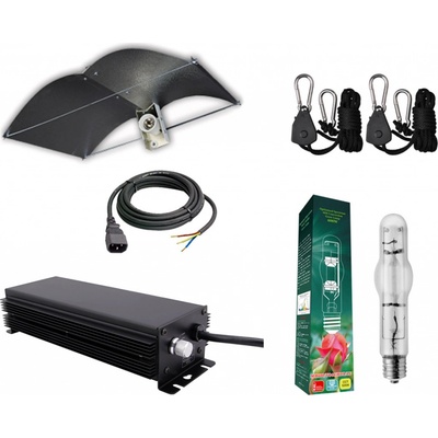 Profi komplet kit 600W růst - digi předřadník + velké stínidlo + MH výbojka + závěs