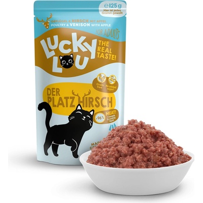 Lucky Lou Lifestage Adult s drůběžím a jelením masem 125 g