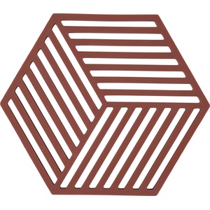 Zone Denmark Hexagon Поставка за горещи съдове, тъмночервена (36550)