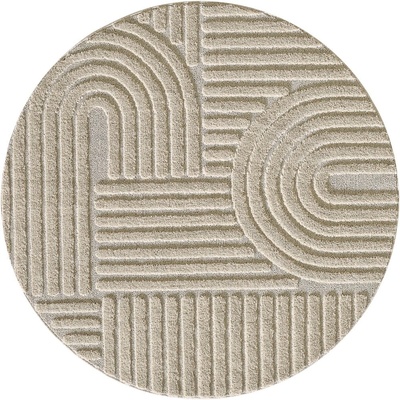 Ayyildiz Бежов кръгъл килим ø 120 cm Art - Ayyildiz Carpets (ART1201201121BEIGE)