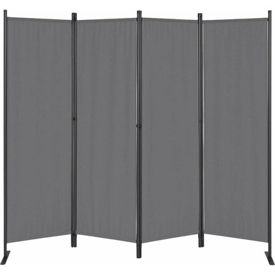 MultiGarden AW-022/4TLG Skládací zahradní a pokojový paraván 4 dílný 167 x 216 cm šedý – Zboží Dáma