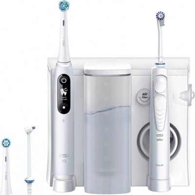 Oral-B Center OxyJet - ústní irigátor + Oral-B iO6 bílý