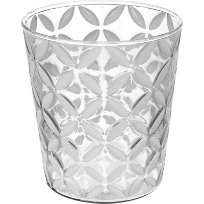 Home Styling Collection Skleněná dekorační lucerna, průměr 9,5 cm bílý