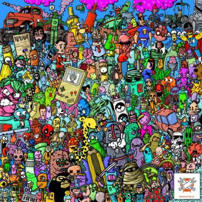 Grafika - Puzzle Cartoon Party - 1 000 piese