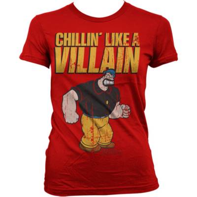 HYBRIS дамска тениска Попай Моряка - Chillin Like A Villain - HYBRIS - KF-5-POP005-H42-4