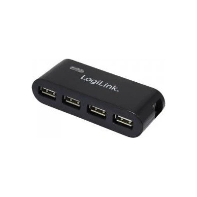 LogiLink Hub 4 puertos usb 2.0 logilink+fuente alim neg negro ua0085