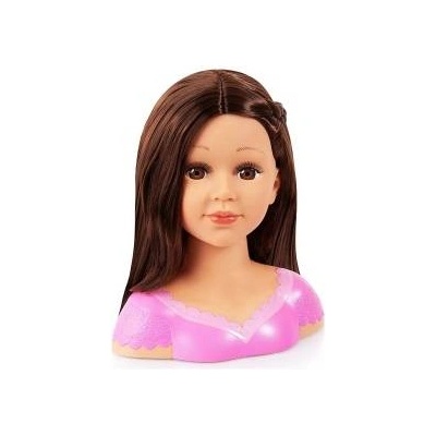 Bayer Bust Reig Charlene Super Model Hair styling and make-up Brown wig