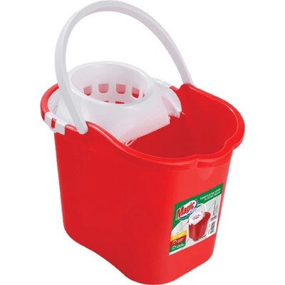 Magic clean КОФА С ЦЕДКА magic clean ОВАЛ 16л ЧЕРВЕНА (hcbt033)