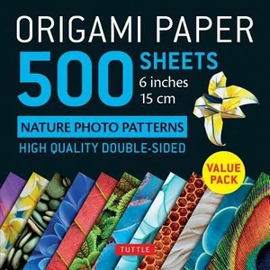 Origami Paper 500 sheets Nature Photo Patterns 6" (ISBN: 9780804851589)