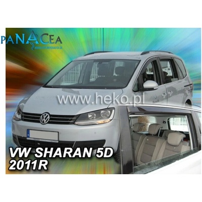 Deflektory VW Sharan 2010 Heko