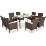Garden Point Техноратанови градински мебели Milan/Grenada 8 Garden Point кафяво (GAP394-8)