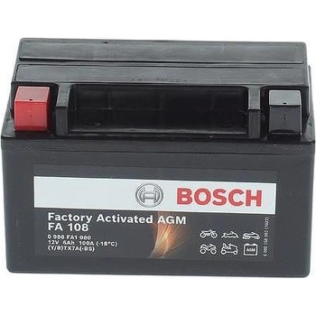 Image 1 of Bosch 6Ah left+ YTX7A-BS 0986FA1080