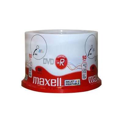 DVD-R MAXELL, 4, 7 GB, 16x, Printable, 50 pk cake box (ML-DDVD-R-50PR)