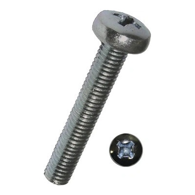 Šroub s čočkovitou hlavou 4,8 a křížovou drážkou DIN 7985 M6x12 mm galvanicky pozinkovaný, 1 ks – Hledejceny.cz