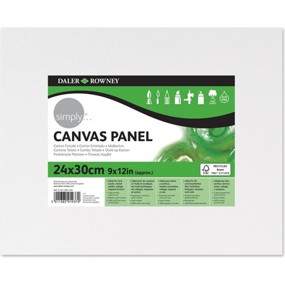 Daler Rowney Платно Simply Canvas Panel Medium Grain Simply White 24 x 30 cm 1 бр (301092430)