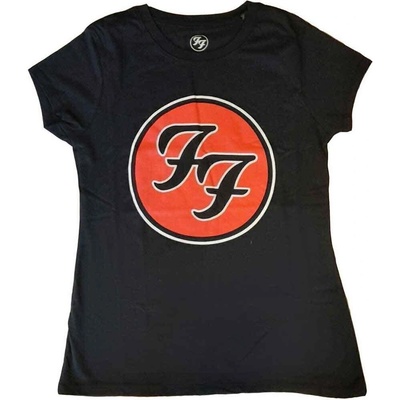 Foo Fighters FF Logo Black S Дамски Риза (FOOTS04LB01)