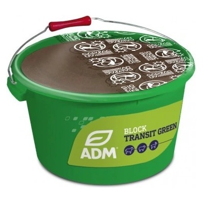 BLOCK TRANSIT GREEN / TOPLICK PRINTANIUM Z minerální melasovaný liz pro koně, skot, ovce 25kg