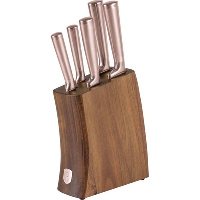 Berlingerhaus BH 3126 Bamboo so stojanom Taupe 6 ks