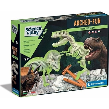 Clementoni Vykopávky T-Rex + Triceraptos