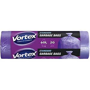 Vortex Стандарт Лилави 60 л, торби за отпадъци, 20бр (4823071662559)