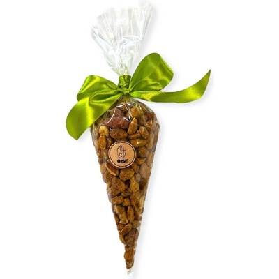 Nutworld Ořechový kornout ZELENÁ STUHA Mix ořechů v medu a soli 150 g