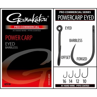 Gamakatsu A1 Pro Commercial Power Carp Eyed 10 ks vel.10