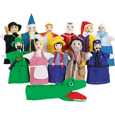 Goki Комплект кукли за ръка Goki - 12 броя (SO450)