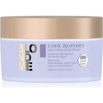 Schwarzkopf Blondme Cool Blondes подхранваща маска неутрализиращ жълтеникавите оттенъци 200ml