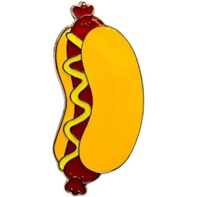 Leon Romer kovový pin hot dog 25 mm