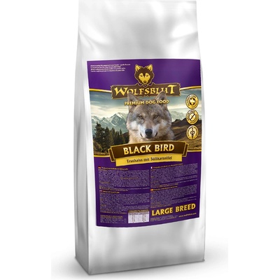 Wolfsblut Black Bird Large Breed krůta s batáty 15 kg