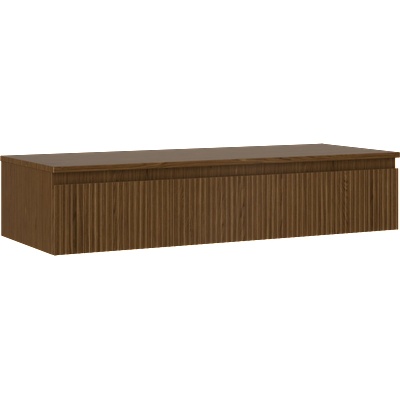 Mexen Rivel шкафче за баня под мивка 120 см с плот, 1 чекмедже, оребрено, орех - 91A20-12023-1-BFC86 (91A20-12023-1-BFC86)