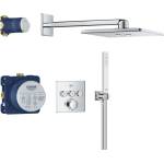 GROHE Vitalio SmartActive - Душ комплект с термостат за вграждане, 31x31 cm, 2 струи, хром 34875000 (34875000)