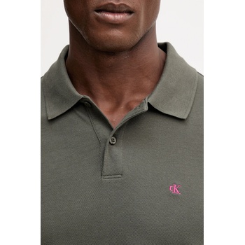 Calvin Klein Jeans Памучна тениска с яка Calvin Klein Jeans (LV040EM269)