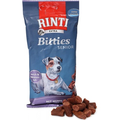 RINTI Extra Bitties Senior kuře a krocan 4 x 75 g