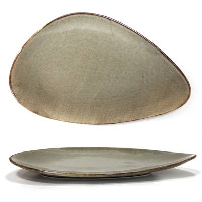 ANTIQUE-GREY-Триъгълно плато 30cm(TR0001-11.5G) (0156103)