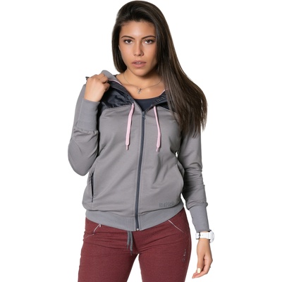 S-line ДАМСКИ СУИТШЪРТ x-hooded fleece - Тъмносив Тъмносив 2xl