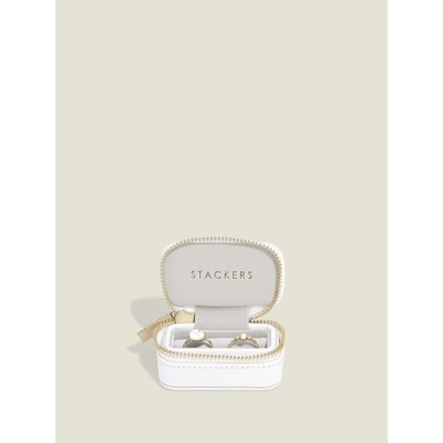 Stackers cestovní šperkovnice na prsteny Ring Box White White Pebble bílá 76199