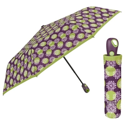 Дамски автоматичен Open-Close чадър Perletti Technology 21723, Зелен