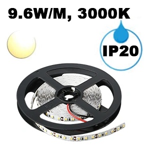 UltraLux Led ЛЕНТА, 9.6w/m, 3000k, 12v dc, smd2835, 120 leds/m (ng2835120ww)