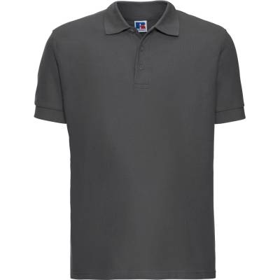 Russell Athletic 577m / Мъжка поло тениска от 100% памук, къс ръкав - титаниева m (10577m49302)