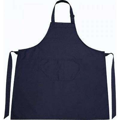 Printwear Bavlněná pracovní zástěra s nastavitelným výstřihem modrá námořní NT5220