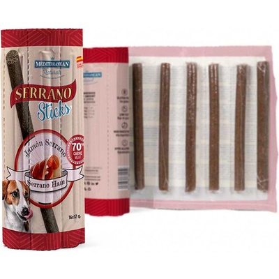 Mediterranean Natural Стикове MEDITERRANEAN NATURAL Serrano Sticks - шунка 16 x 12 г