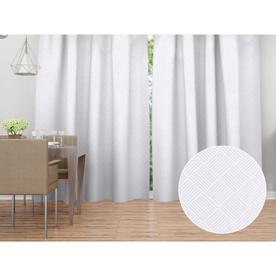 Biante Dekoračný záves Milano TF-094 - biely 150x180 cm
