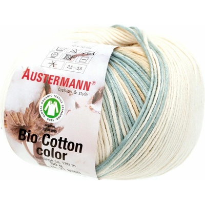 Austermann BIO COTTON COLOR - 100% organická bavlna - Ručně pletací příze Barva: 101 SAND